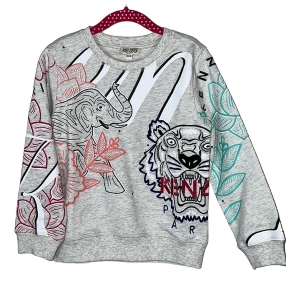 Kenzo Tiger Elephant Jungle Sweatshirt Size 6